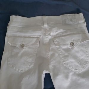 True Religion Pants w/ Ricky Flap - OPTIC WHITE